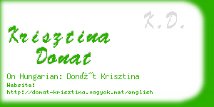 krisztina donat business card